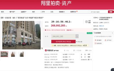 千真万确!宾阳力沃幸福里进入拍卖阶段,起拍价2.68亿